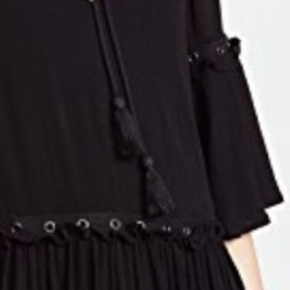 REBECCA MINKOFF SHORT BOHO STYLE DRESS BLACK SIZE: M ***NWT*** - Picture 6 of 10